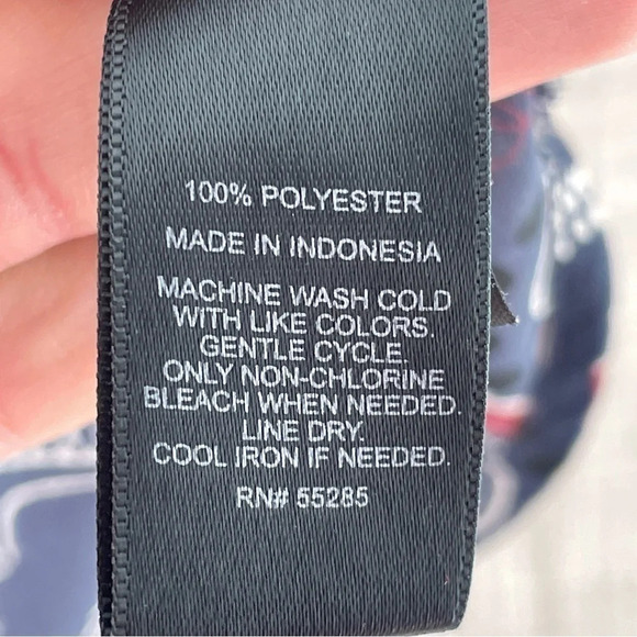 Express 3/4 sleeve 1/2 zip crew neck chiffon blouse women's XS. 9200 - Picture 4 of 9